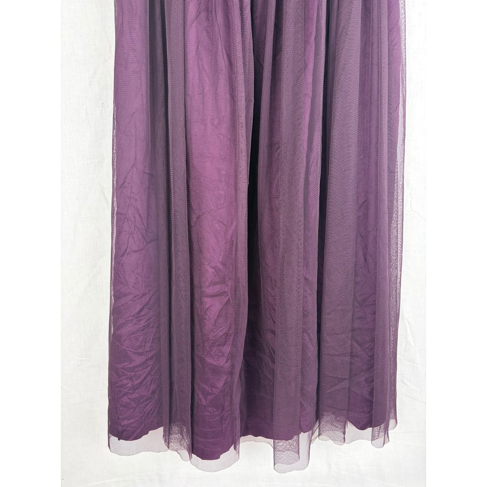 Vintage Purple Tulle Maxi Skirt High Waisted Formal Evening Gown Skirt 9/10 - Picture 4 of 10